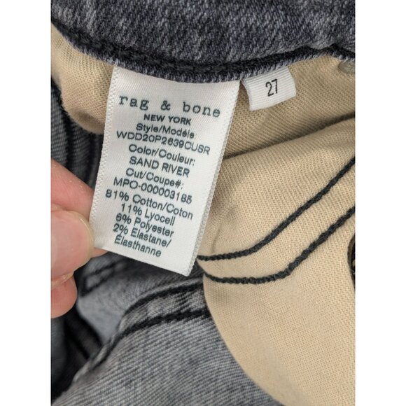 Rag & Bone Nina High Rise Skinny Ankle Denim Jeans Minimalist Normcore Size 27 - Picture 11 of 13